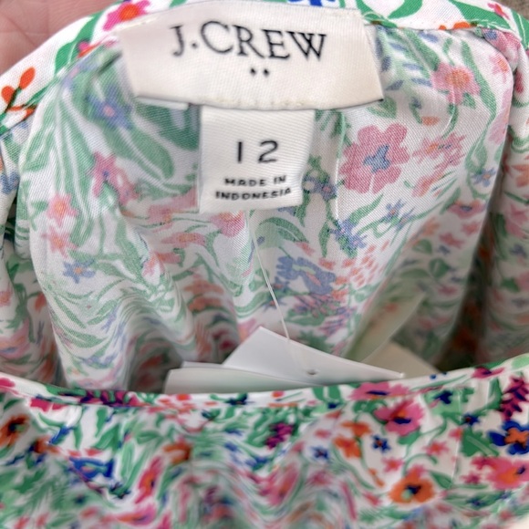 J. CREW Ruffle midi dress w/curved hem NWT - Picture 6 of 7